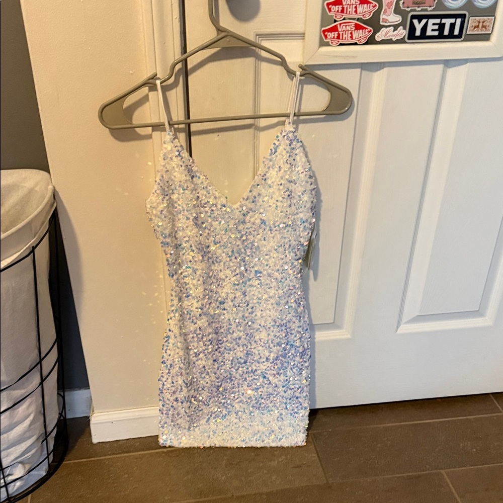 Windsor White Sequin Dress